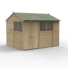 5013053198148 1 Beckwood 10x8 Reverse Apex Shed 4 Windows Double Door with Installation.jpg
